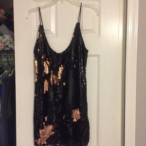 Free people seeing double sequin slip dress